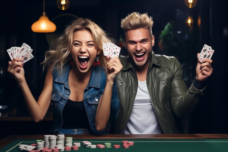 Live baccarat table with player and banker hands dealt